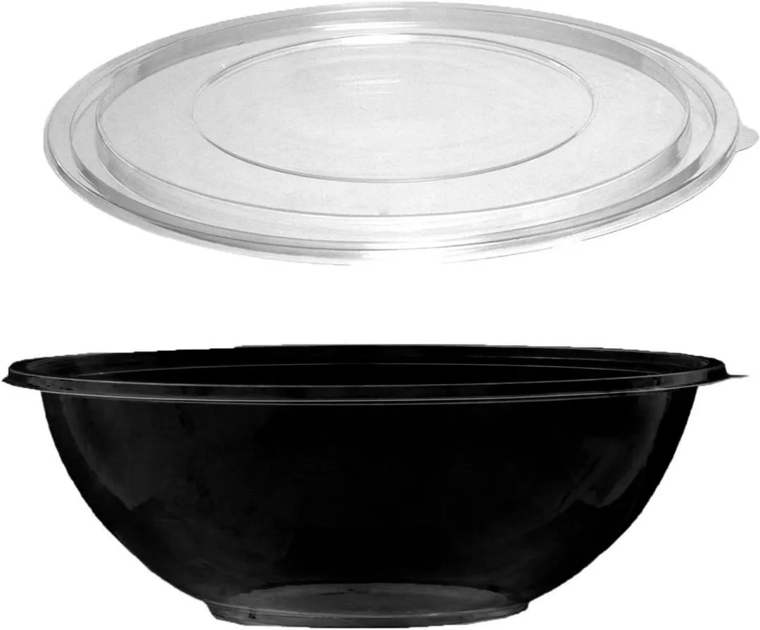 160oz Soft Plastic Bowl with Clear Lid