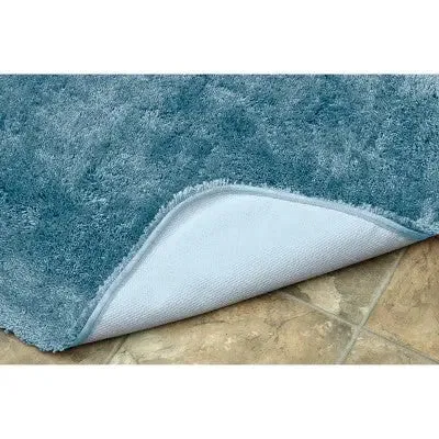 24"x40" Finest Luxury Ultra Plush Washable Nylon Bath Rug Basin Blue - Garland