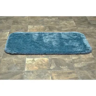 24"x40" Finest Luxury Ultra Plush Washable Nylon Bath Rug Basin Blue - Garland