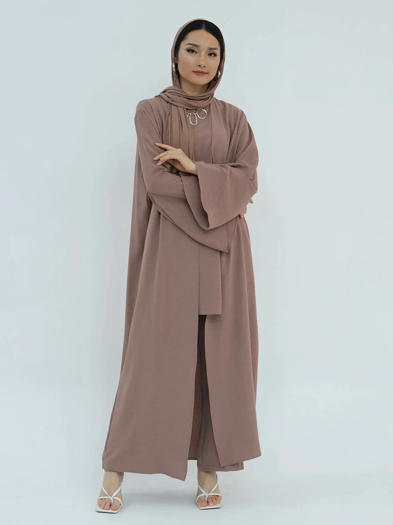 3 Piece Abaya Set