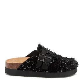 Abel Plus Black Sequin Clogs