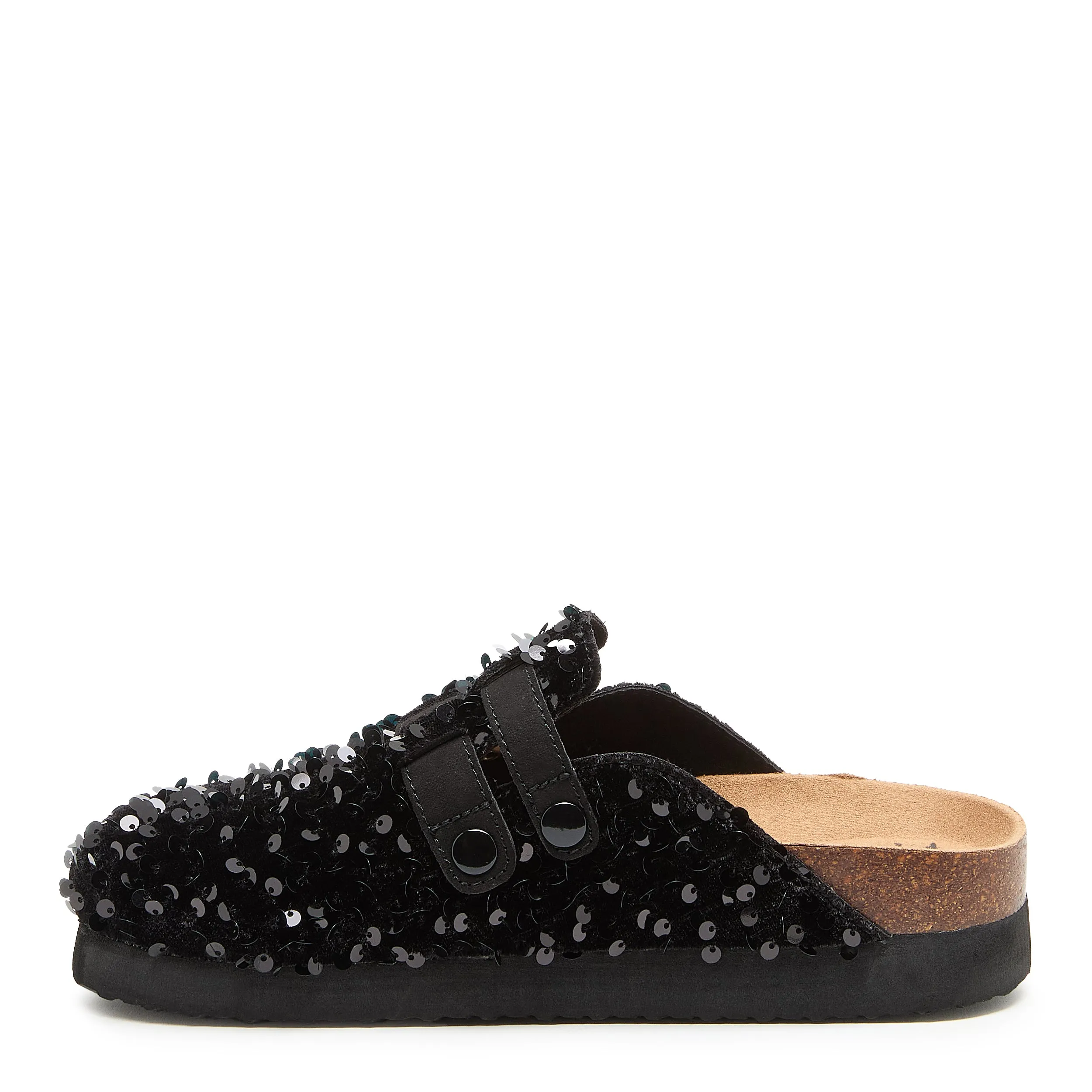 Abel Plus Black Sequin Clogs