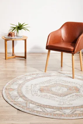 Aegina Natural Round Rug