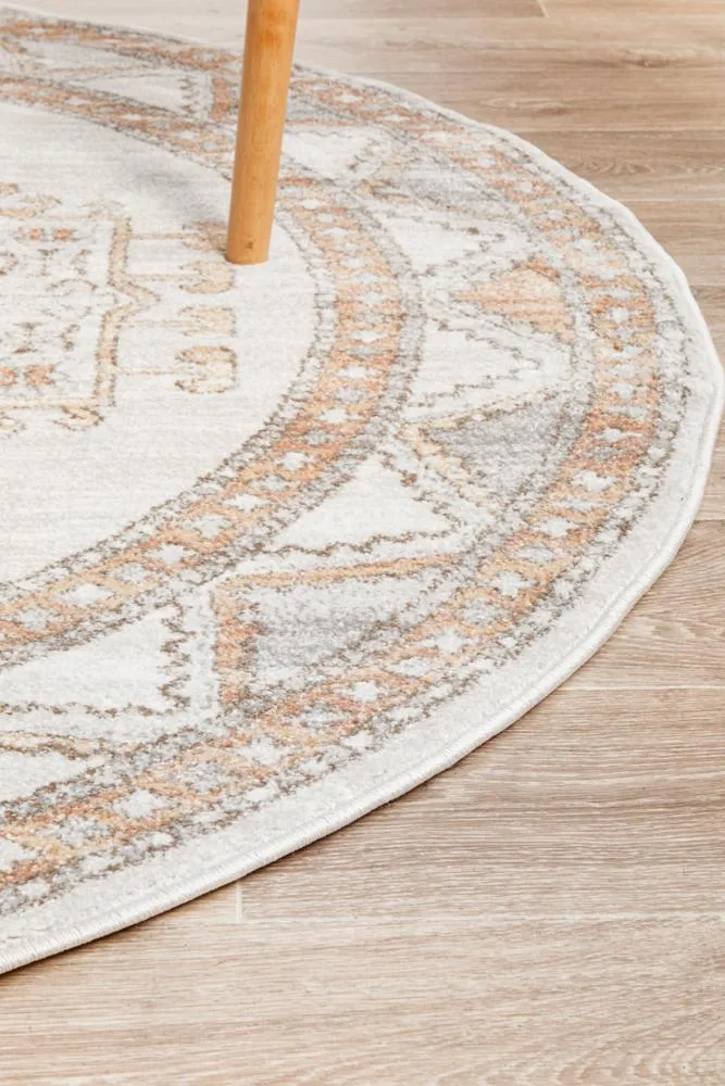 Aegina Natural Round Rug