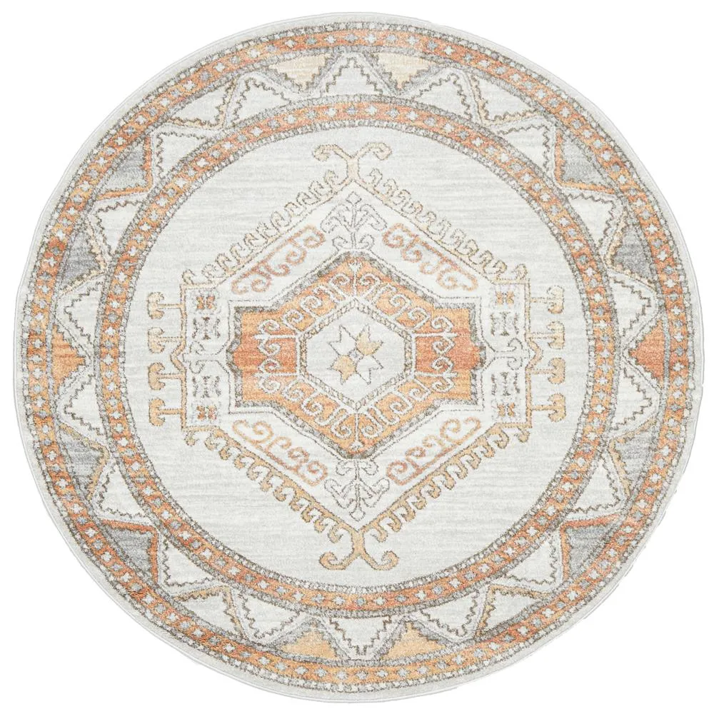 Aegina Natural Round Rug