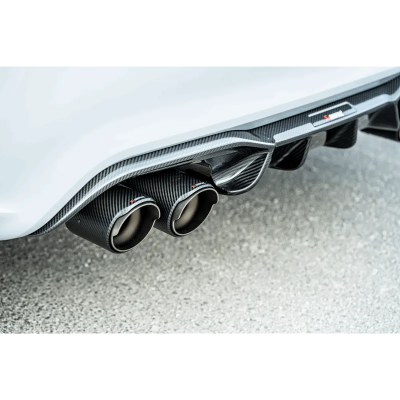 Akrapovic 2018  BMW M2 Competition/M2 CS (F87N) Slip-On Line (Titanium) w/Carbon Fiber Tips