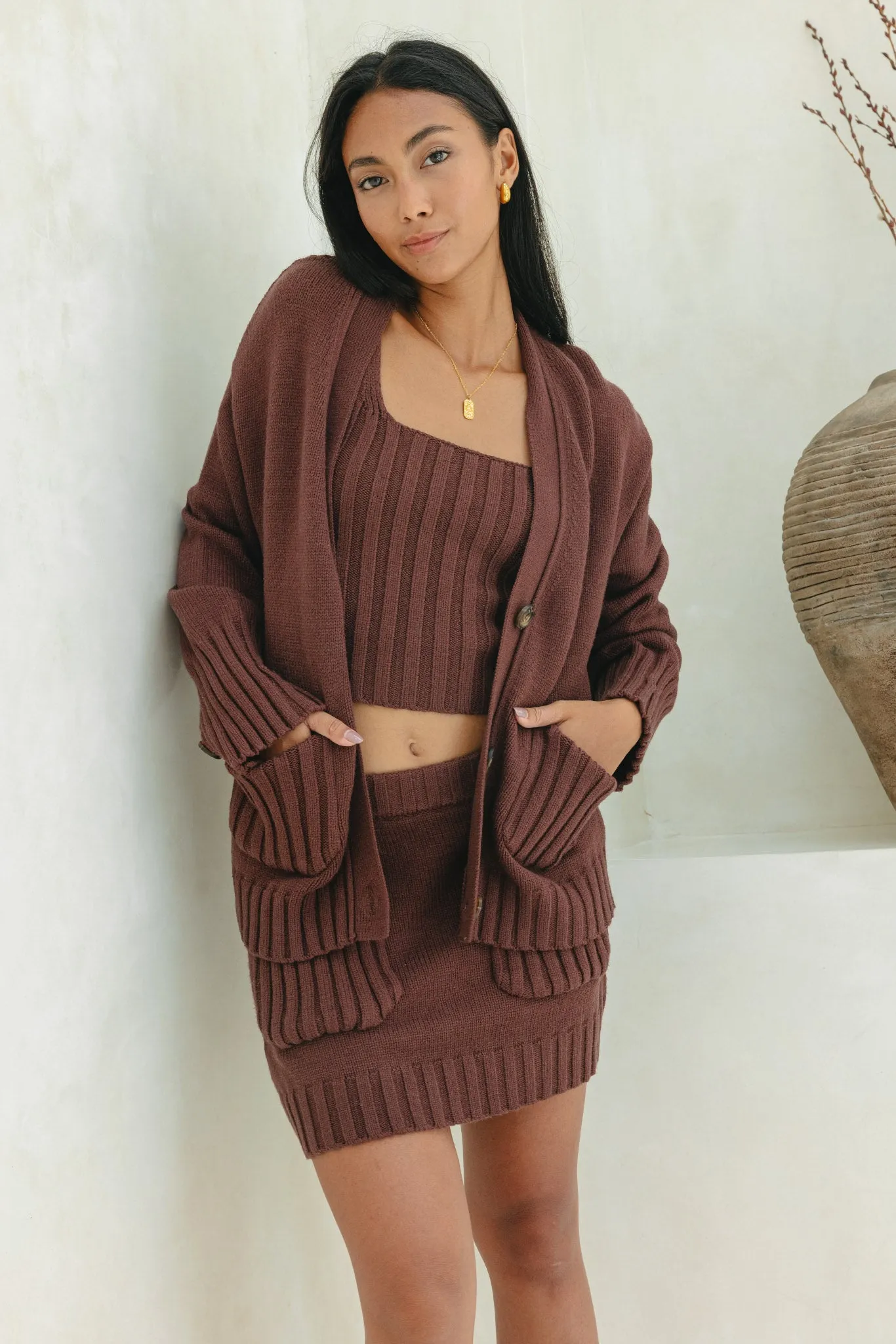 Alice Brown Knit Cardigan