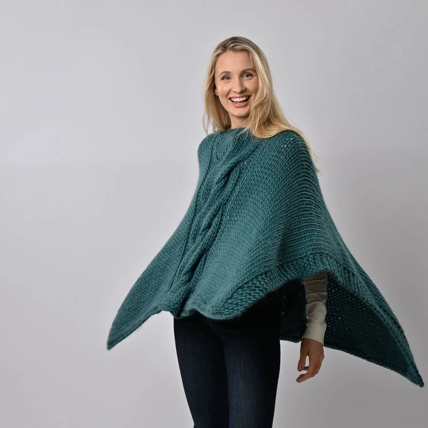 Anna Lou Poncho Knitting Kit