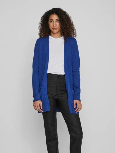 ASHLEY OPEN KNIT CARDIGAN (FRENCH BLUE/ DARK MELAN)