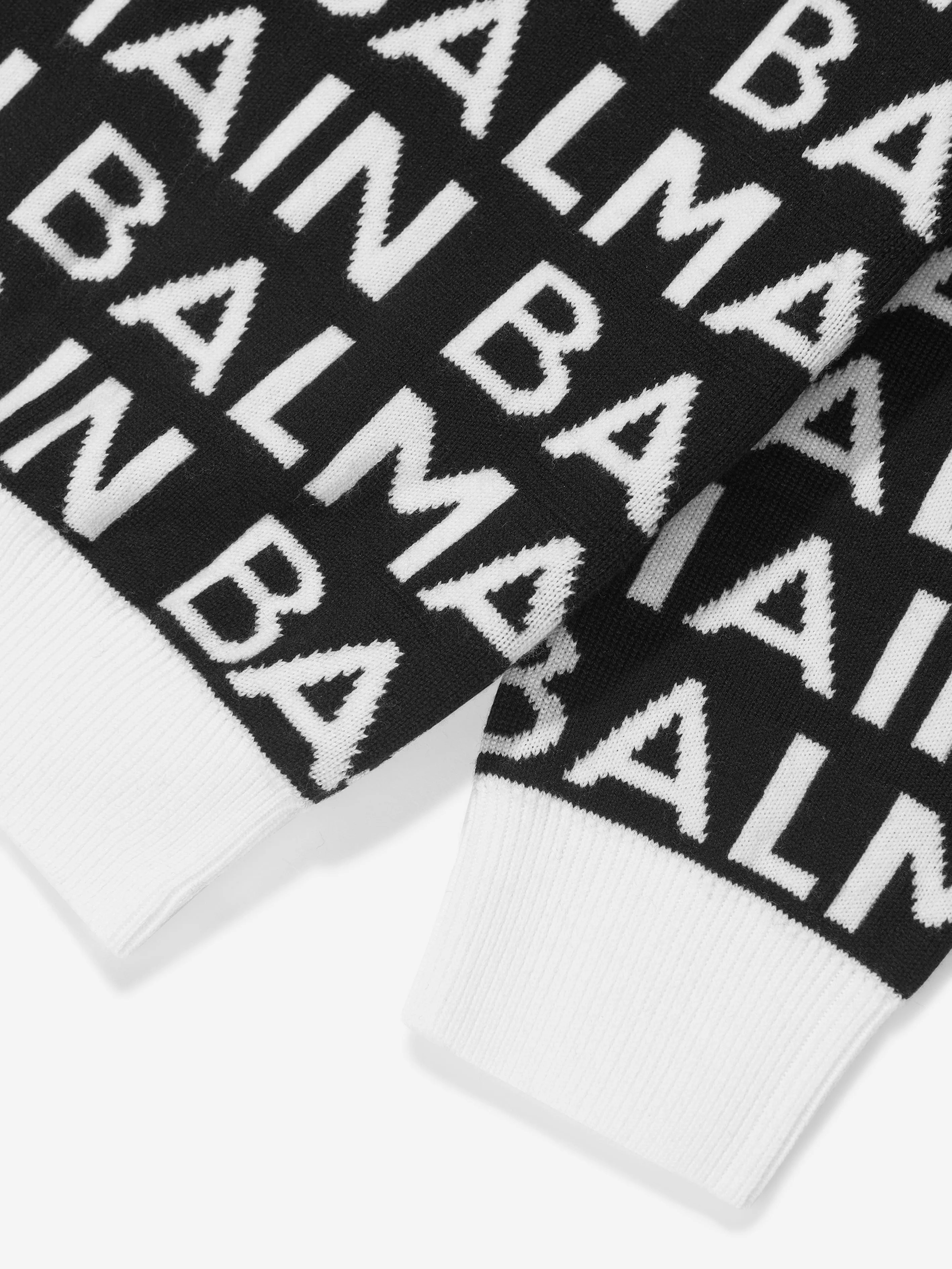 Balmain Kids Wool Logo Jumper