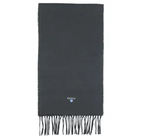 Barbour Unisex Plain Lambswool Scarf Forest Green