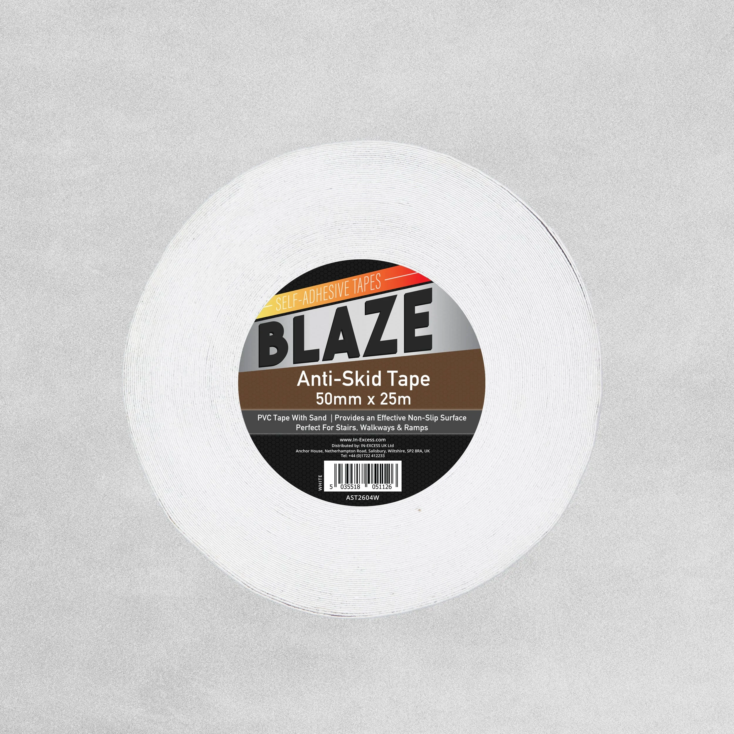 Blaze Anti-Skid Tape 50mm x 25m Roll - White