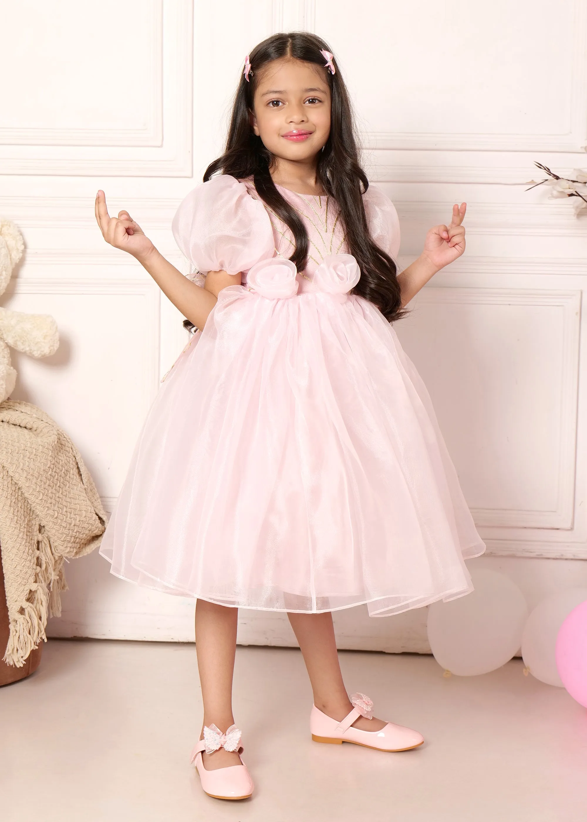 Blush Pink Fairy Organza Dress