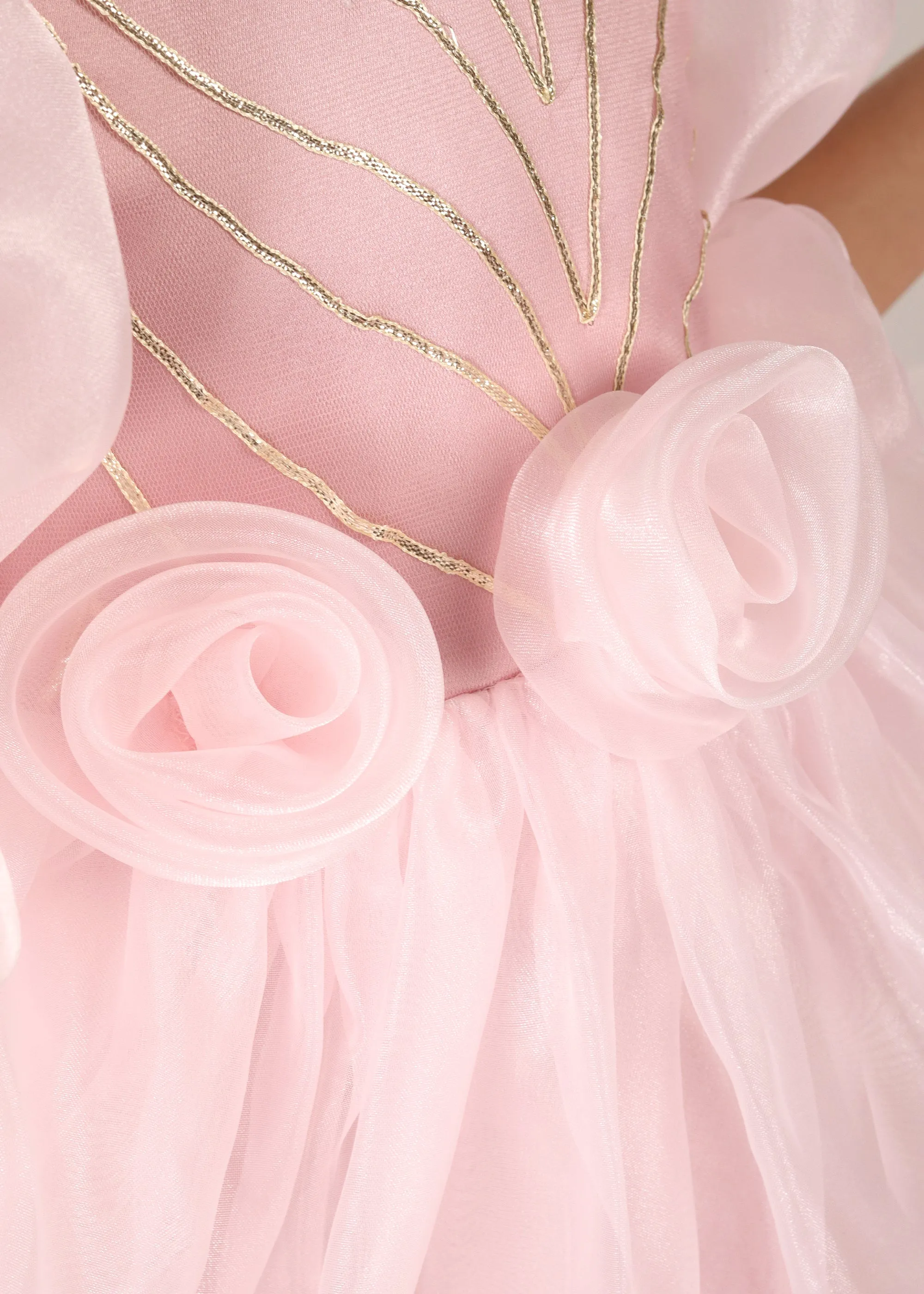 Blush Pink Fairy Organza Dress