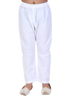 Boy's White Pyjama - Vastramay Boys