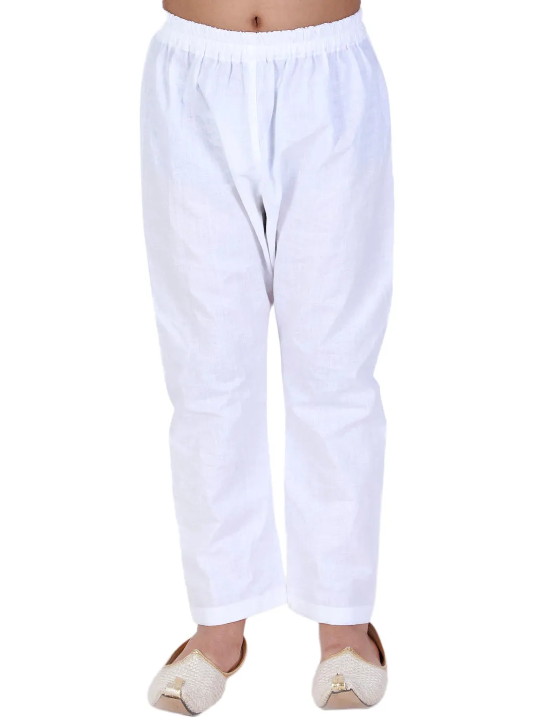 Boy's White Pyjama - Vastramay Boys