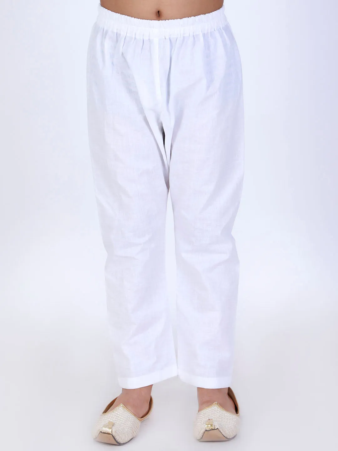 Boy's White Pyjama - Vastramay Boys