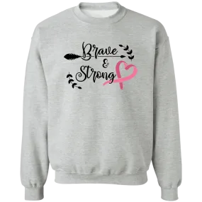 Brave & Strong Unisex Crewneck Pullover Sweatshirt