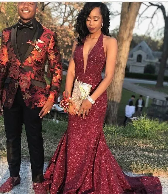 Burgundy long prom dress, formal dress      fg1608