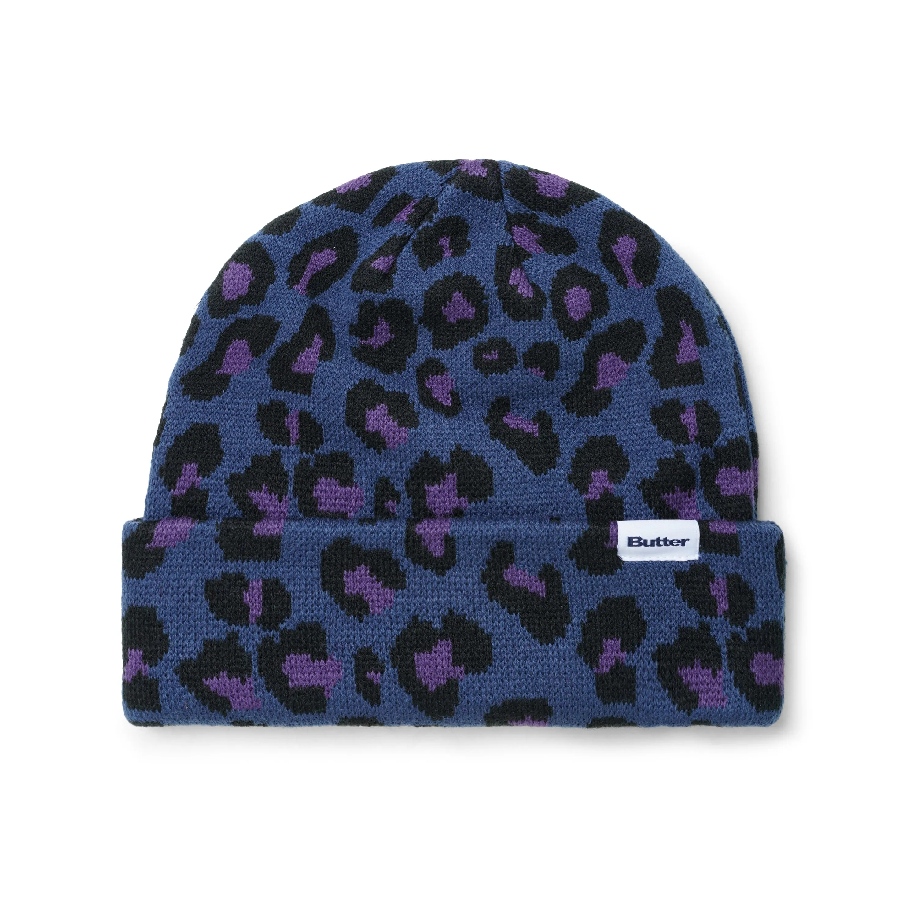 Butter Goods Leopard Beanie - Navy