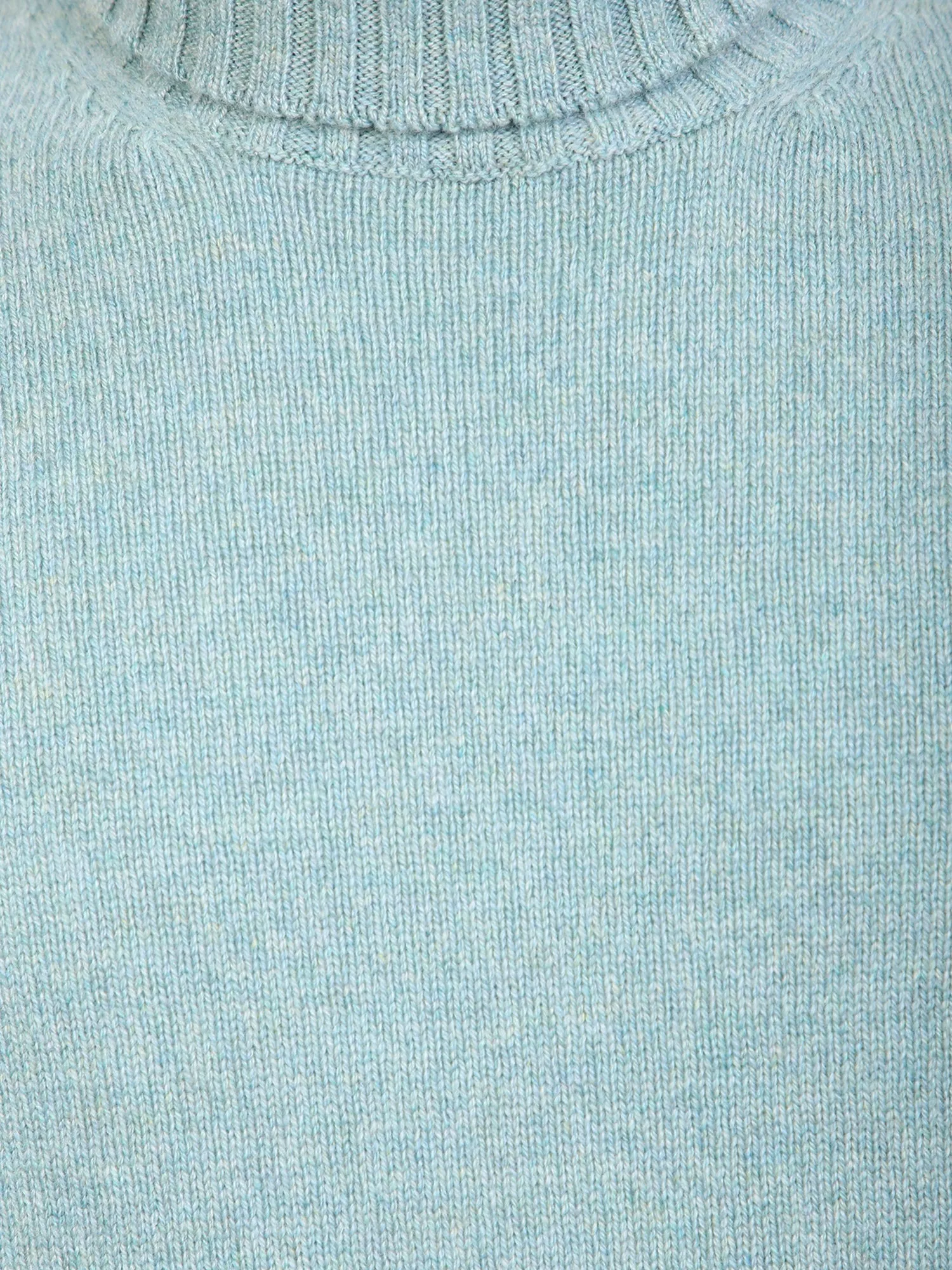 Cashmere high neck pullover light blue