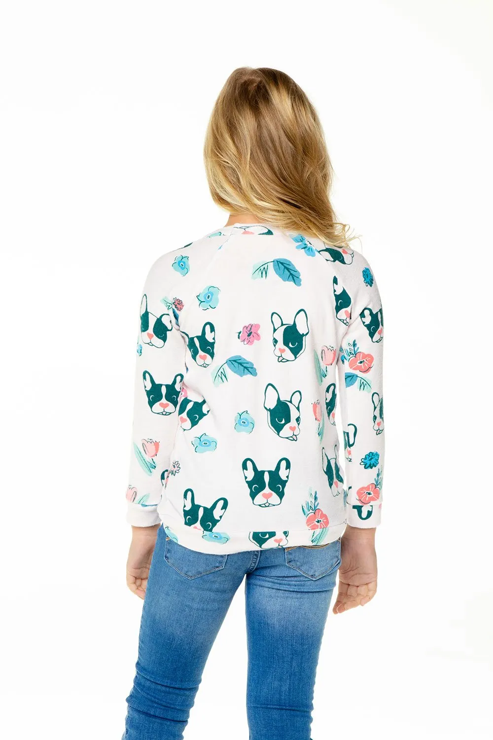 Chaser Dogs & Flowers Charity Raglan Pullover