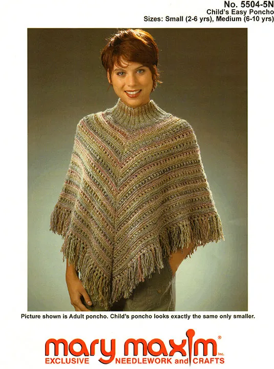 Child's Easy Poncho Pattern