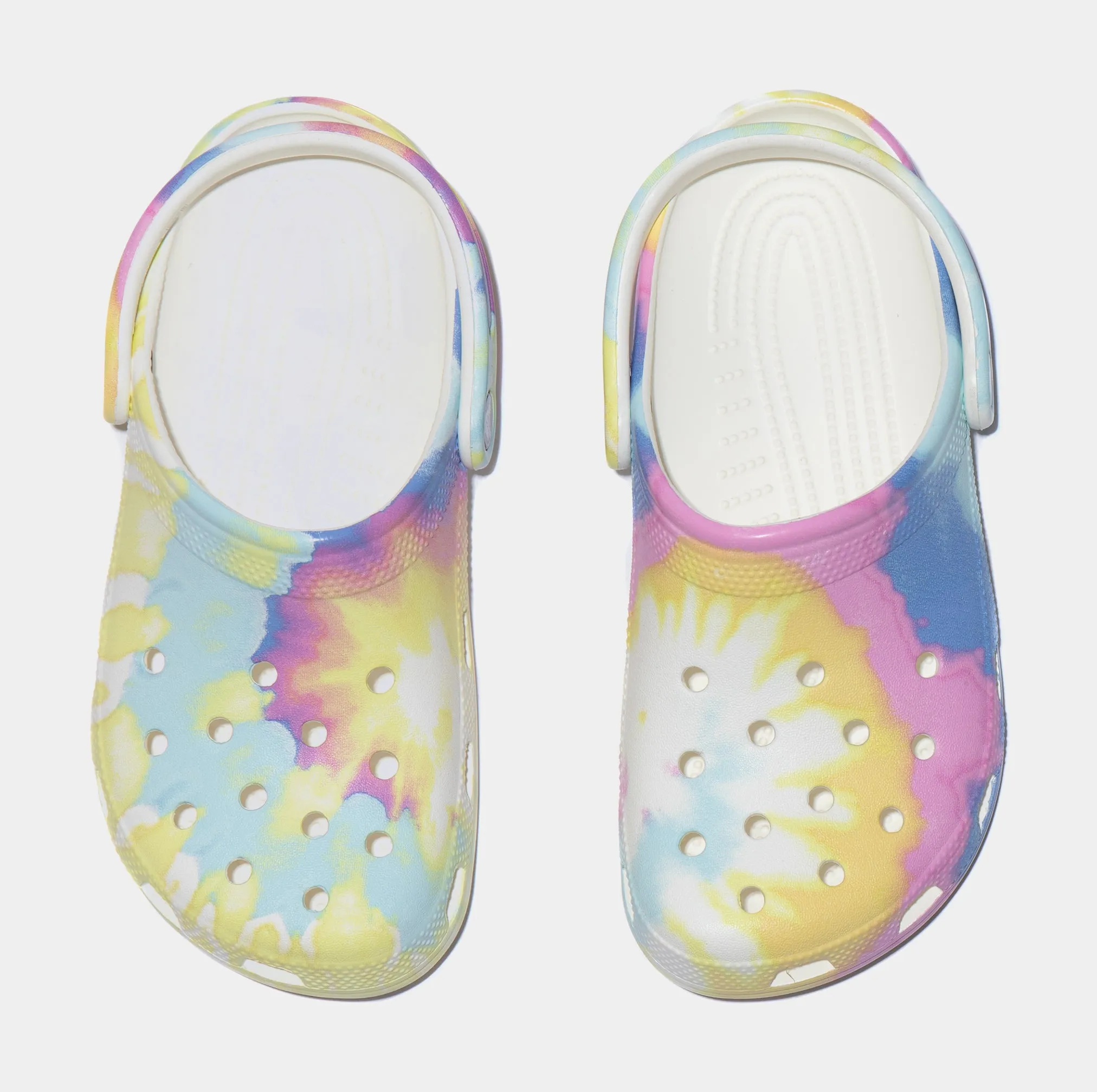 Classic Clog Grade School Sandals (Yellow/Pink/Multi)