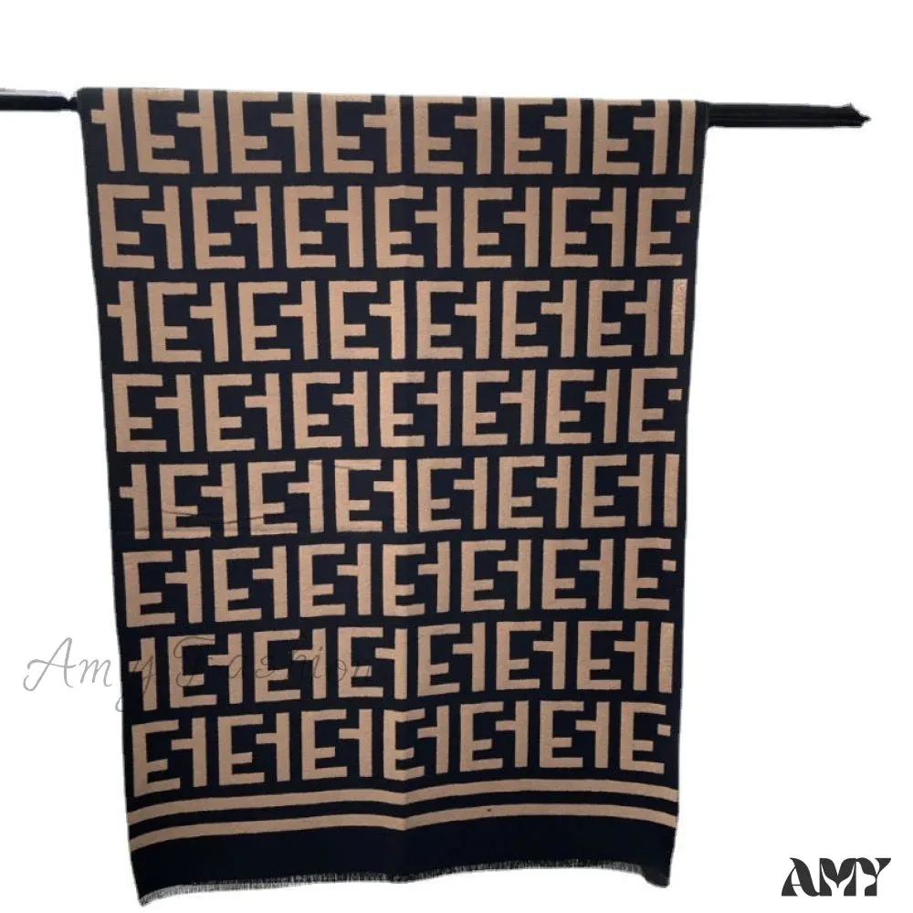 Classic Faux Cashmere Warm Two-Way Air Conditioning Office Scarf