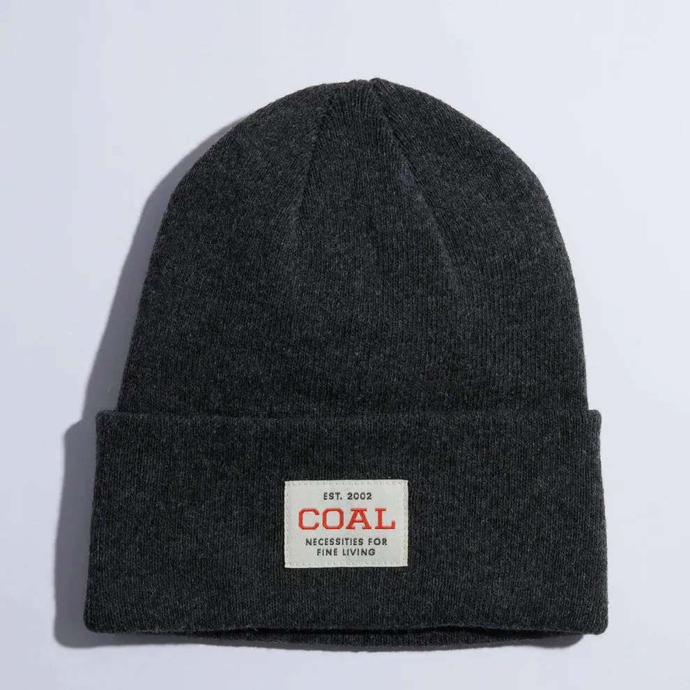 Coal The Uniform Recycled Knit Cuff Beanie - Heather Black