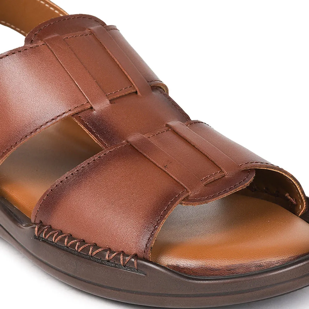 Coolers By Liberty LB133-01 Formal Tan Sandals For Men