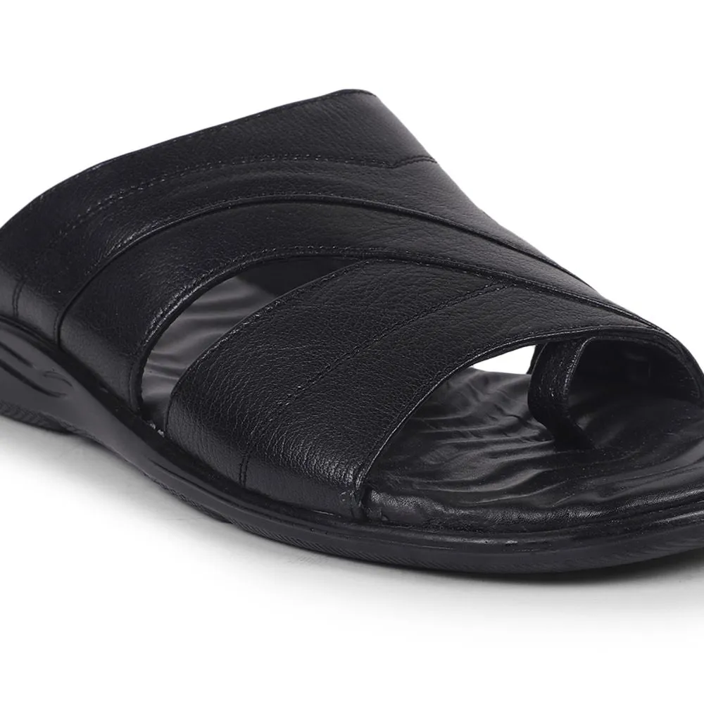 Coolers by Liberty Men LG-751 Black Casual Slippers