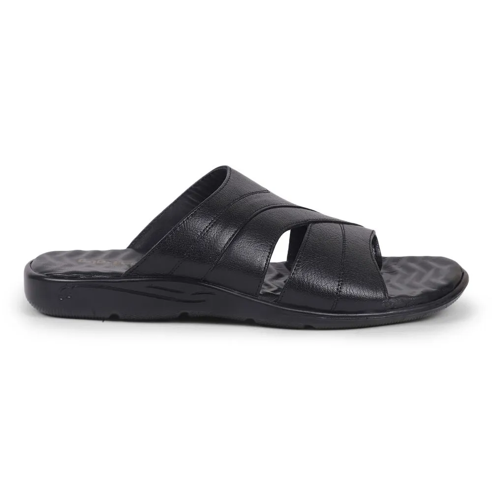 Coolers by Liberty Men LG-751 Black Casual Slippers