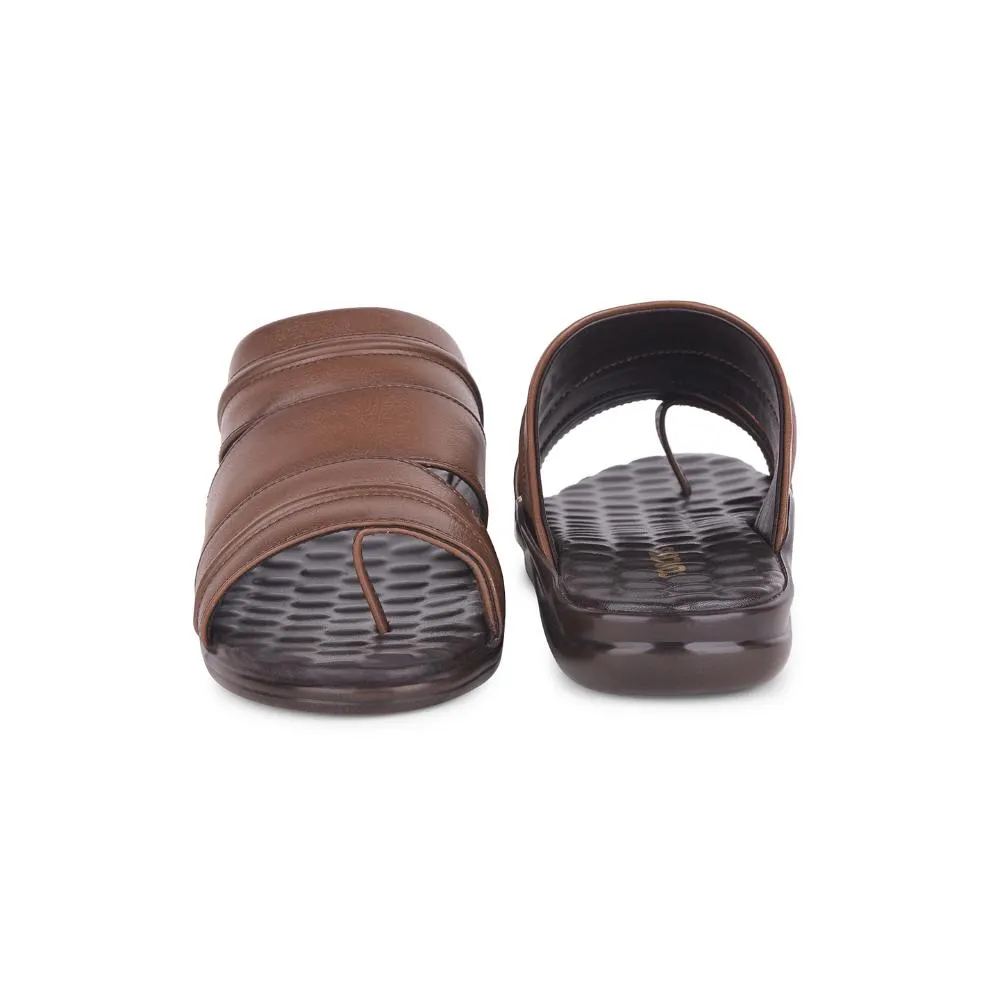 Coolers Tan Casual Slippers For Men 7193-901 By Liberty