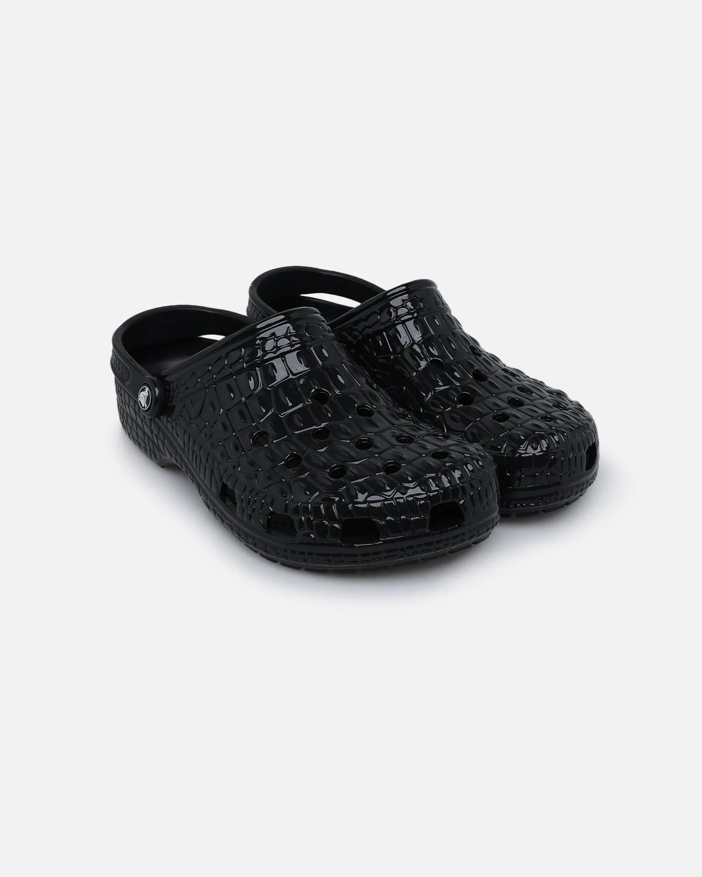 Crocs Classic Crocskin Clog Black Metallic