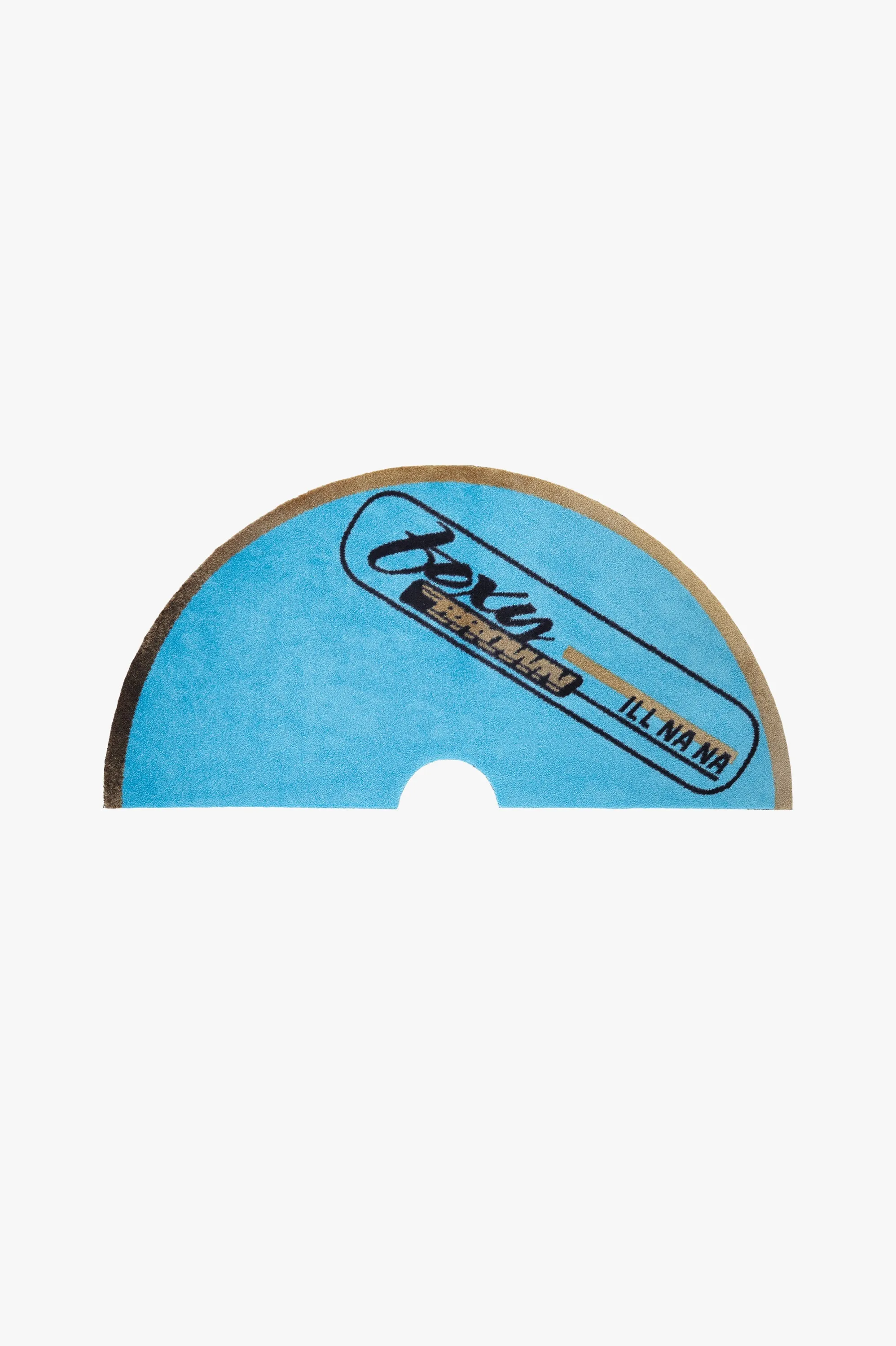 Curves 'Ill Na Na' Half Disc Floor Mat