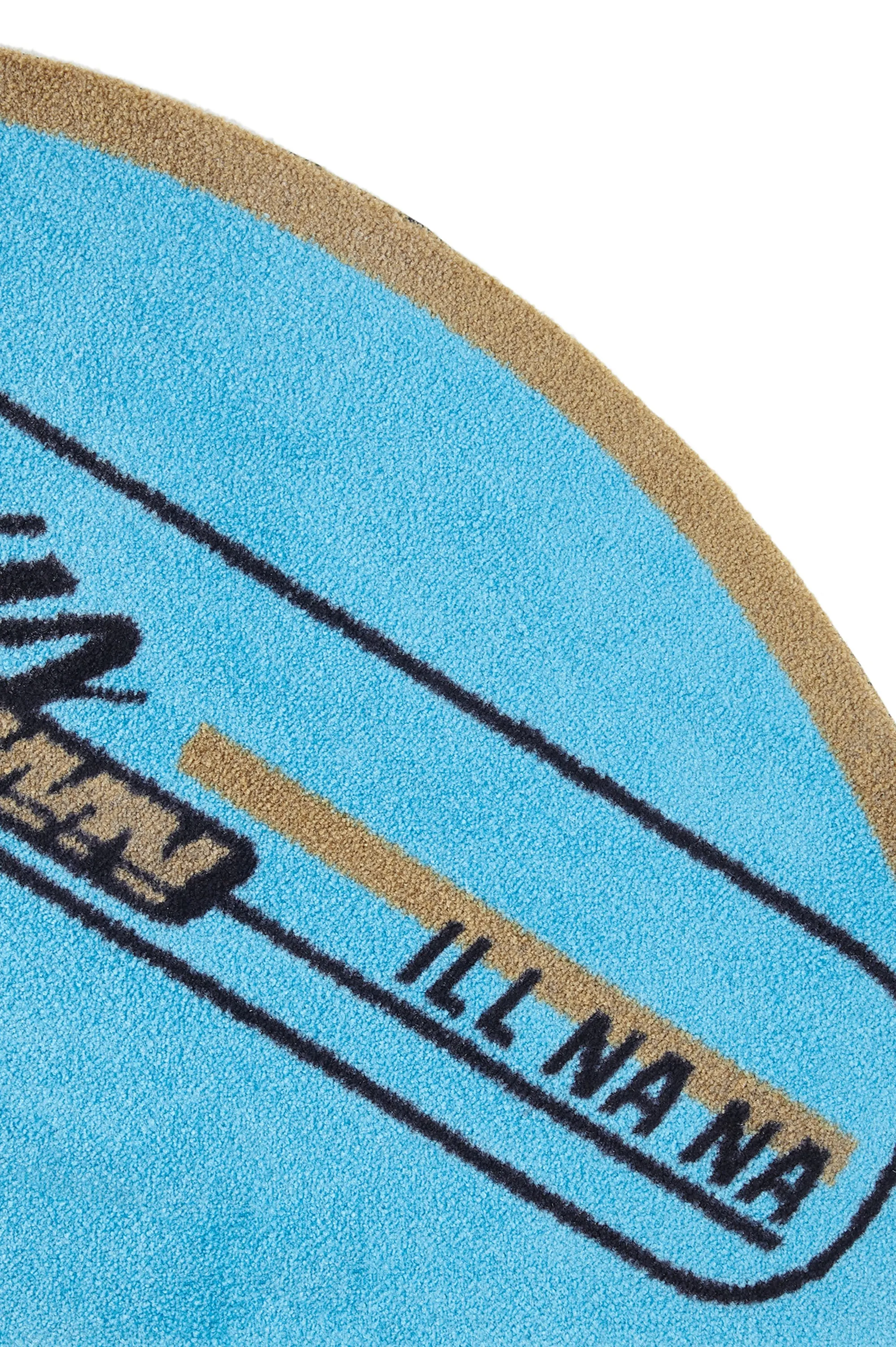 Curves 'Ill Na Na' Half Disc Floor Mat