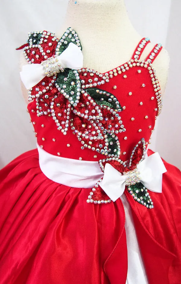 Custom Made Glitz Toddler Christmas Pageant Dress G221