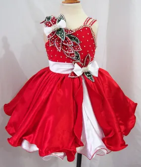 Custom Made Glitz Toddler Christmas Pageant Dress G221