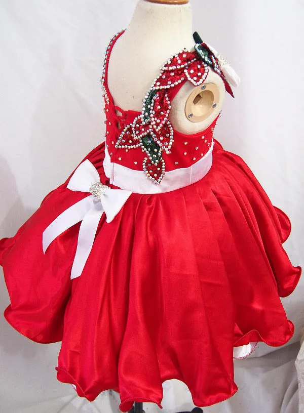 Custom Made Glitz Toddler Christmas Pageant Dress G221