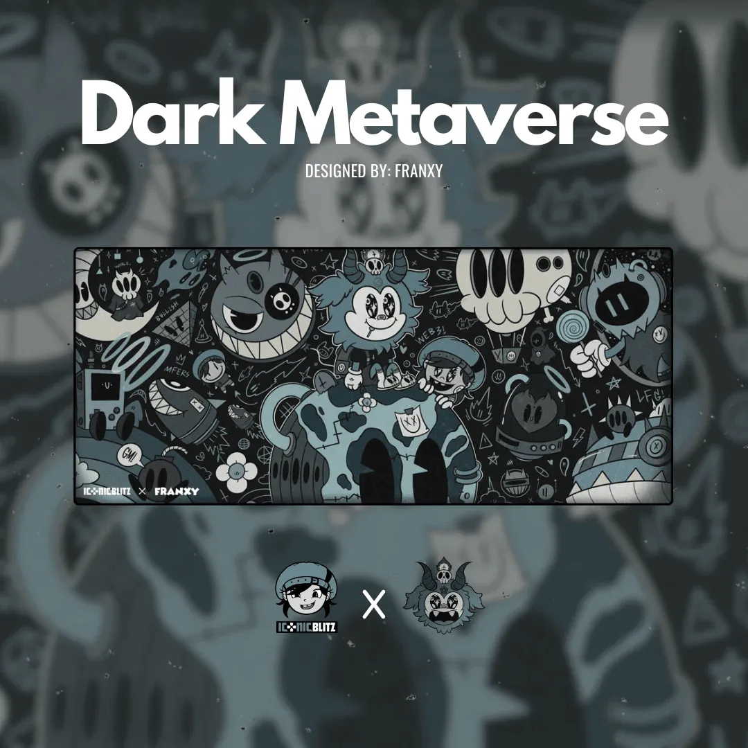 Dark Metaverse - Speed Pro Deskmat | Iconic Blitz x Franxy Collab