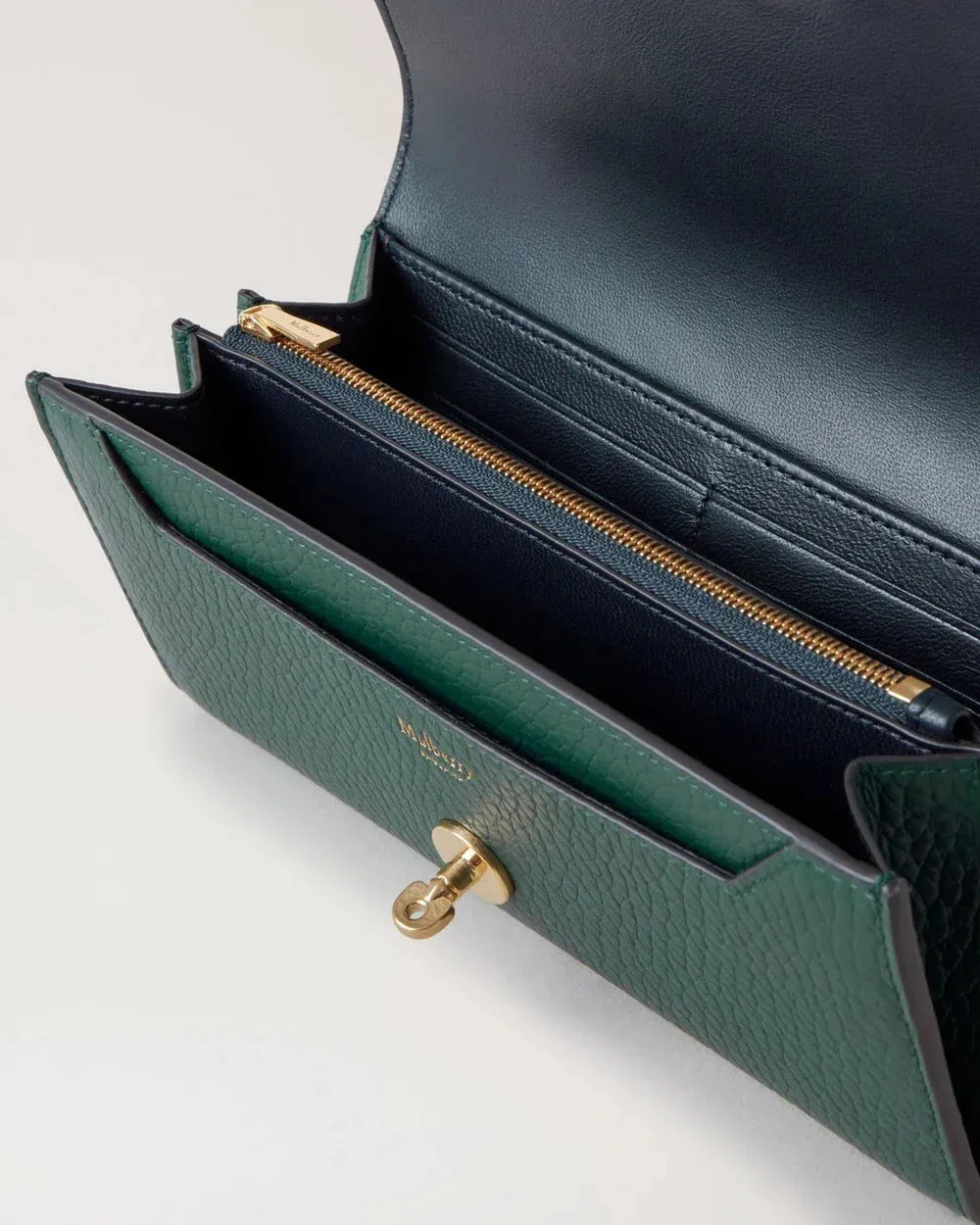 Darley Wallet Mulberry Green Heavy Grain