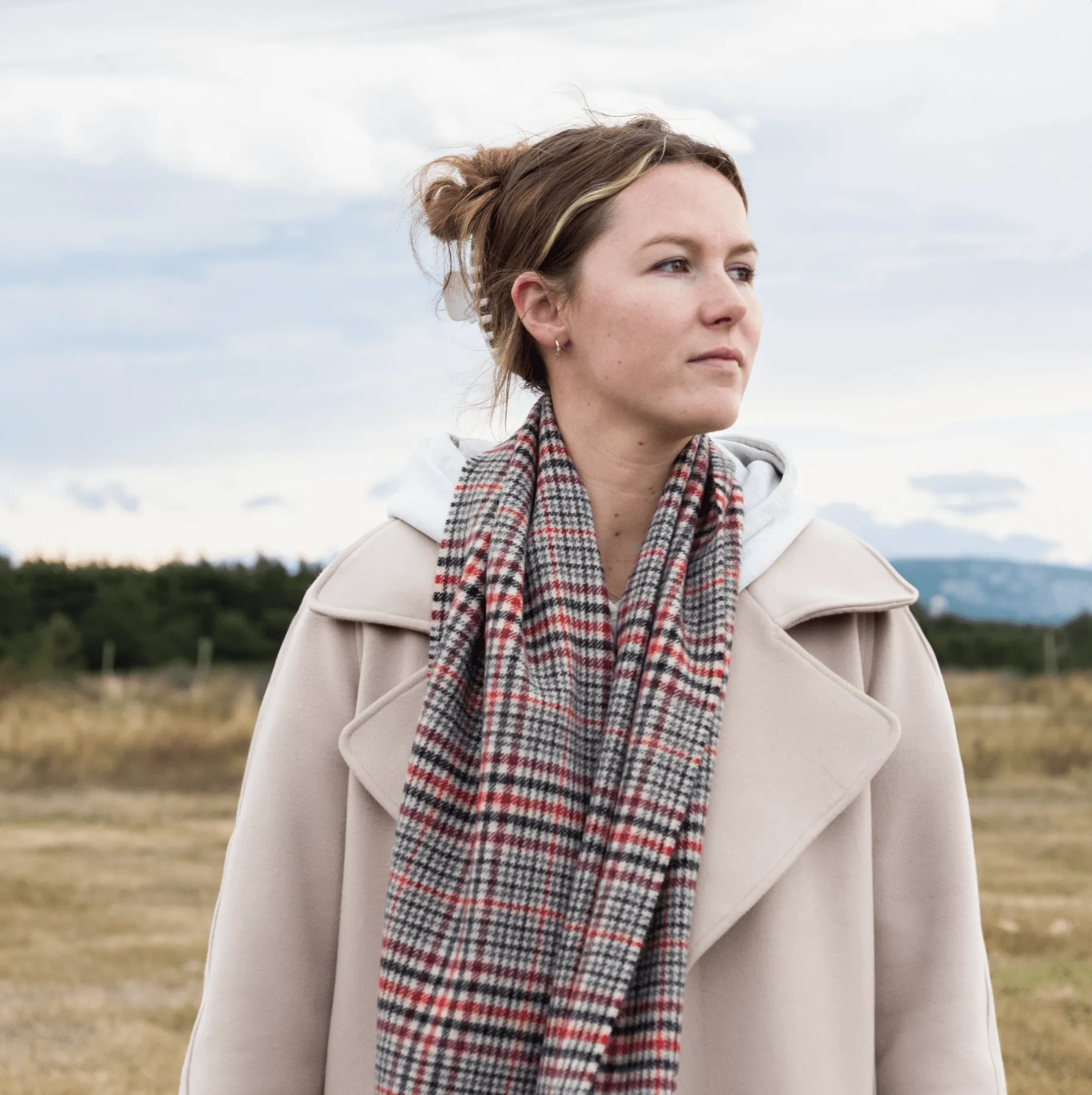 Darwin Boleside Oversized Lambswool Scarf | Wool Scarf