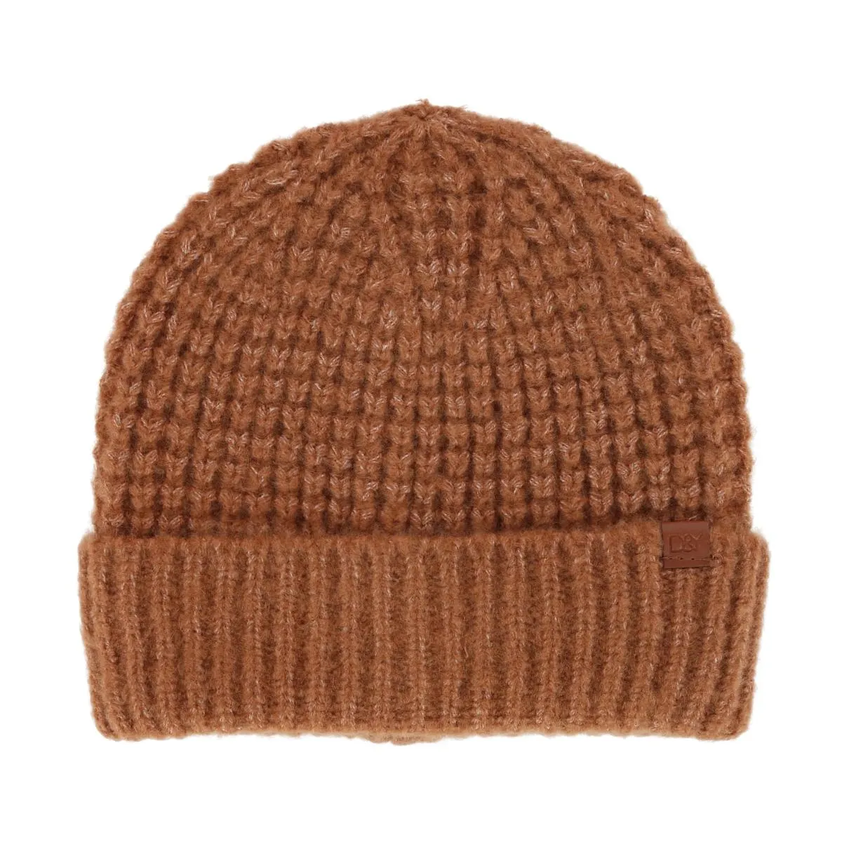 David & Young Women's Waffle Knit Winter Beanie with Cuff