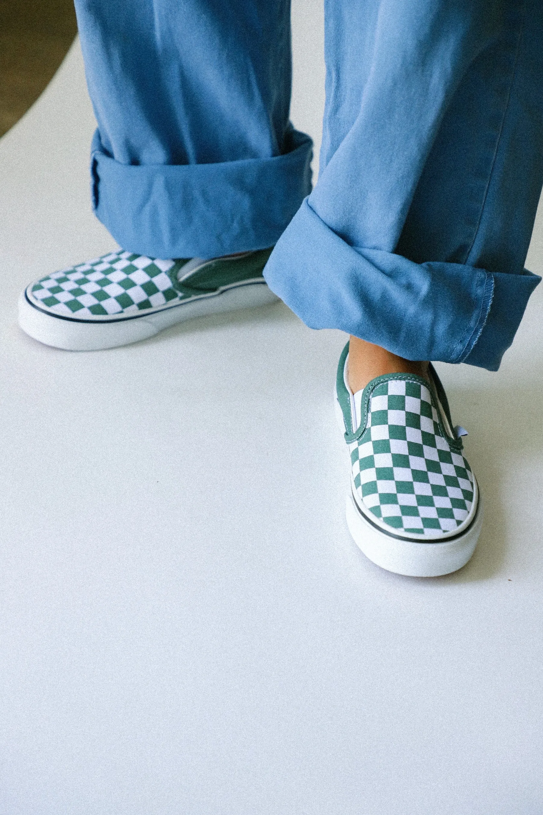 Duck Green Checkerboard Slip-On