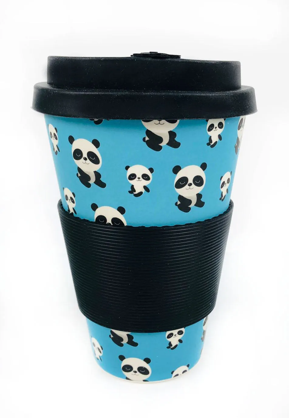 Eco-Friendly Reusable Plant Fiber Travel Mug with Panda Design