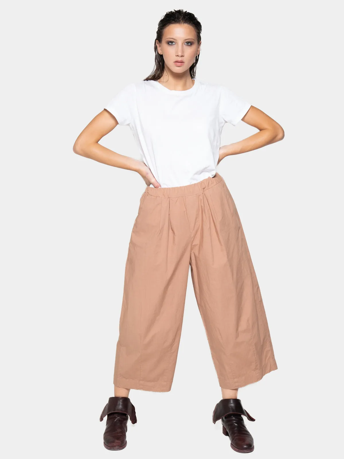 Elastic Waist Organic Cotton Culottes