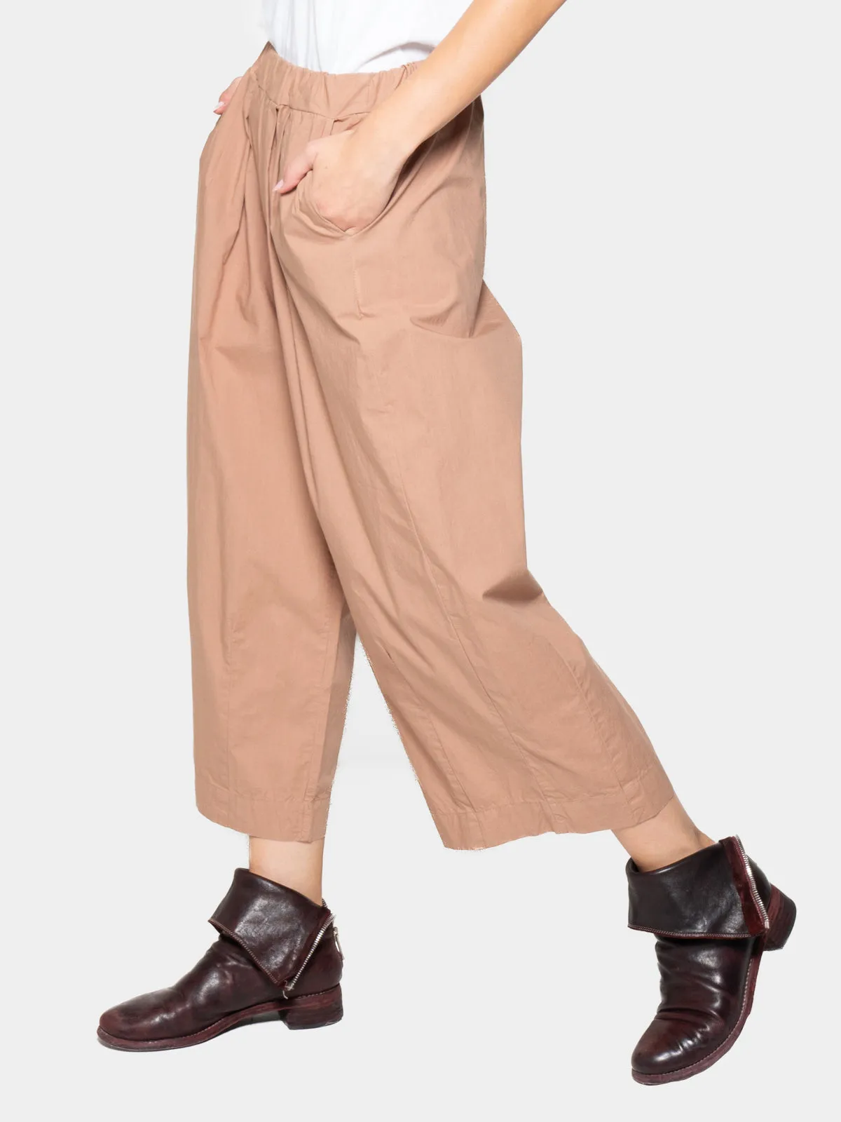 Elastic Waist Organic Cotton Culottes