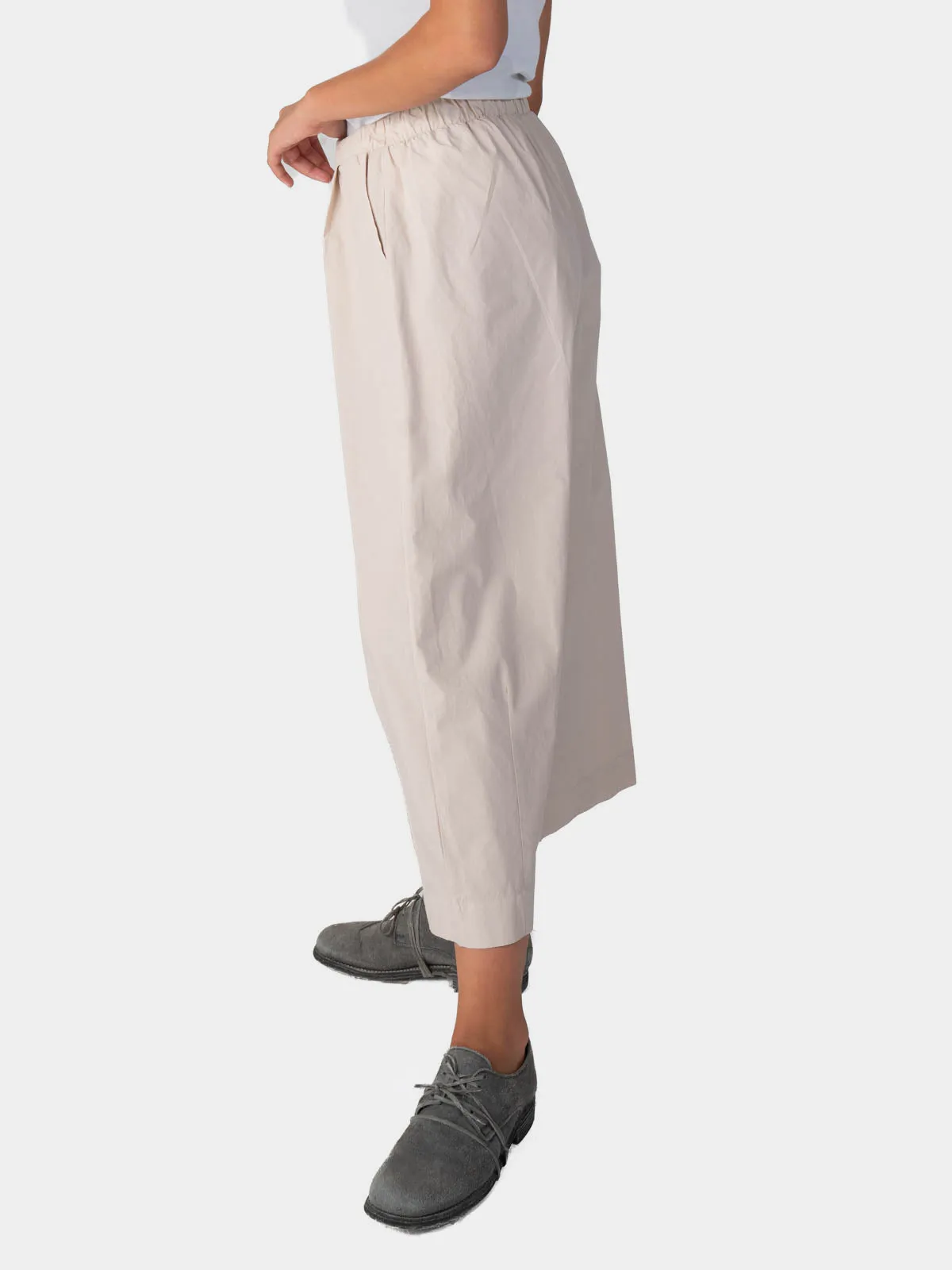 Elastic Waist Organic Cotton Culottes