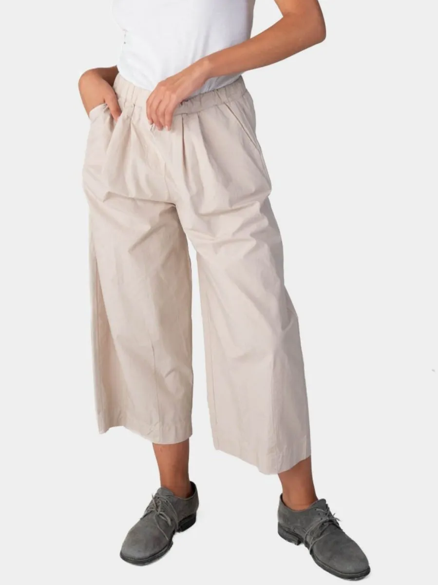 Elastic Waist Organic Cotton Culottes